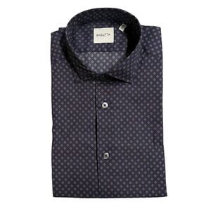 Bagutta Blue Cotton Men's Slim Fit Men's Shirt